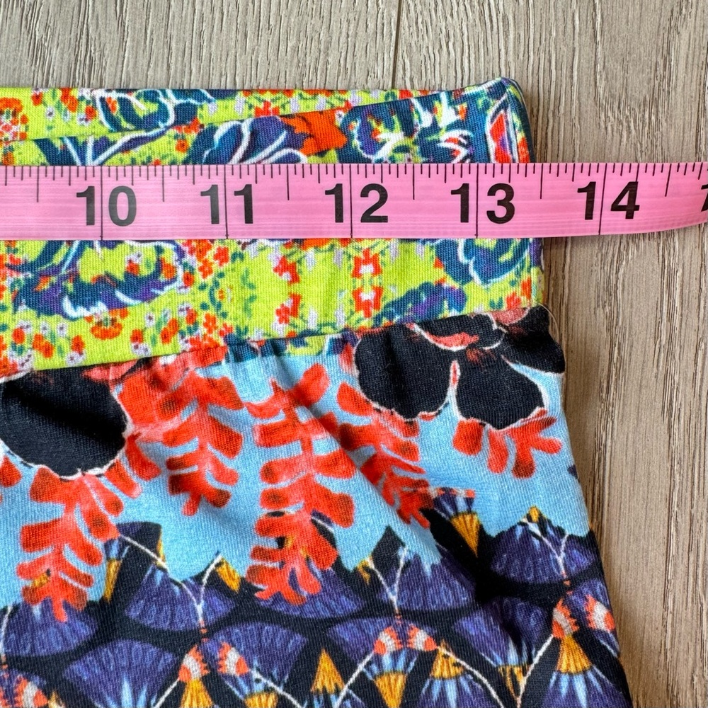 Desigual Johanna Vibrant Floral Indie Bohemian Colorful Leggings Size Medium - Picture 9 of 15